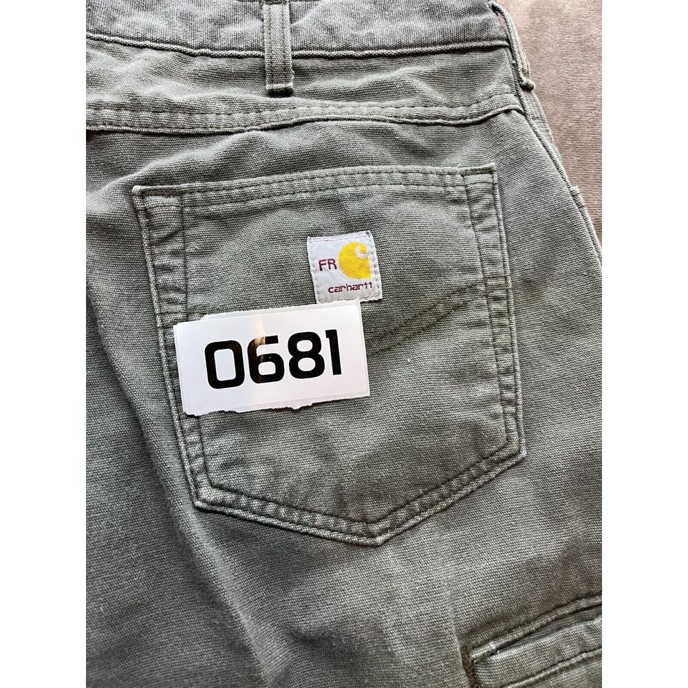Carhartt FR Jeans Mens 34x32 Green NFPA 2112 Loose Fit FR8159 MOS - Picture 11 of 11
